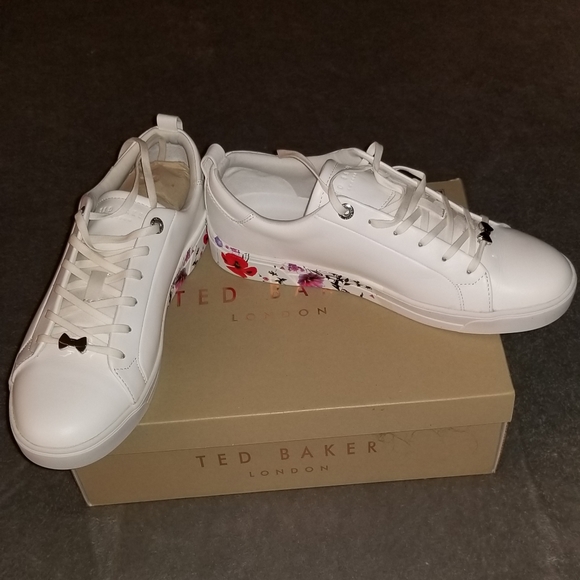 Ted Baker LONDON Sneakers. Size 10. White/Floral at the sole - Picture 4 of 8